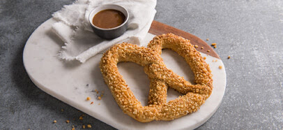 sweet almond pretzel